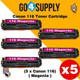 Compatible Magenta Canon 116 CRG-116 CRG116 Toner Cartridge Used for Canon i-SENSYS LBP-7010C/7016C/7018C; LBP 5050/5050n/iC MF 8080cw; MF8010/8030/8040/8050cn; LBP 7110Cw/7100Cn; iC MF8280Cw/MF6680DN; MF8210/8230/8250Cn; MF628Cw/626Cn; MF623Cn/621Cn