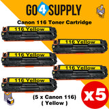 Compatible Yellow Canon 116 CRG-116 CRG116 Toner Cartridge Used for Canon i-SENSYS LBP-7010C/7016C/7018C; LBP 5050/5050n/iC MF 8080cw; MF8010/8030/8040/8050cn; LBP 7110Cw/7100Cn; iC MF8280Cw/MF6680DN; MF8210/8230/8250Cn; MF628Cw/626Cn; MF623Cn/621Cn