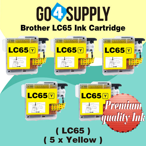 Compatible Yellow Brother LC65 Ink Cartridge Used for MFC-5890CN/5895CW/6490CW/6890CDW/J220/J265w/J270w/J410/J410w/J415W/J615W/J630W