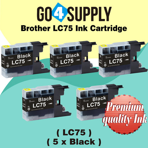 Compatible Black Brother 75xl LC75 LC75XL Ink Cartridge Used for MFC-J6910CDW/J6710CDW/J5910CDW/J825N/J955DN/J955DWN/J705D/J705DW/J710D/J710DW/J810DN/J810DWN/J825DW/J840N/J625DW/J860DN/J860DWN/J960DN-B/J960DN-W/J960DWN-B/J960DWN-W Printer