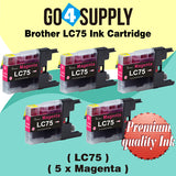 Compatible Magenta Brother 75xl LC75 LC75XL Ink Cartridge Used for MFC-J432W/J430W/J6910DW/J6710DW/J5910DW/J6510DW/J435W/J835DW/J280W/J425W; DCP-J525N/J540N/J740N/J925N/J525W/J725DW/J925DW/J940N-B/J940N-W Printer