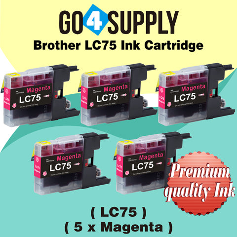 Compatible Magenta Brother 75xl LC75 LC75XL Ink Cartridge Used for MFC-J6910CDW/J6710CDW/J5910CDW/J825N/J955DN/J955DWN/J705D/J705DW/J710D/J710DW/J810DN/J810DWN/J825DW/J840N/J625DW/J860DN/J860DWN/J960DN-B/J960DN-W/J960DWN-B/J960DWN-W Printer