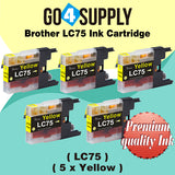 Compatible Yellow Brother 75xl LC75 LC75XL Ink Cartridge Used for MFC-J6910CDW/J6710CDW/J5910CDW/J825N/J955DN/J955DWN/J705D/J705DW/J710D/J710DW/J810DN/J810DWN/J825DW/J840N/J625DW/J860DN/J860DWN/J960DN-B/J960DN-W/J960DWN-B/J960DWN-W Printer