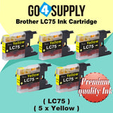 Compatible Yellow Brother 75xl LC75 LC75XL Ink Cartridge Used for MFC-J432W/J430W/J6910DW/J6710DW/J5910DW/J6510DW/J435W/J835DW/J280W/J425W; DCP-J525N/J540N/J740N/J925N/J525W/J725DW/J925DW/J940N-B/J940N-W Printer