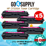 Compatible HP Magenta (NO CHIP) CF206A W2113A 206A Toner Cartridge Replacement for HP Color LaserJet Pro MFP M283fdw/M283fdn; M255dw/M255nw