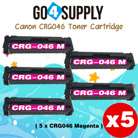 Compatible (Standard-Yield) Magenta CANON CRG046 CRG-046 Toner Cartridge Used for Color imageCLASS LBP654Cdw/MF735Cdw/MF731Cdw/MF733Cdw; Color i-SENSYS LBP654Cx/653Cdw/MF732Cdw/734Cdw/735Cx; Satera MF731Cdw/LBP654C/LBP652C/LBP651C/MF735Cdw/MF733Cdw