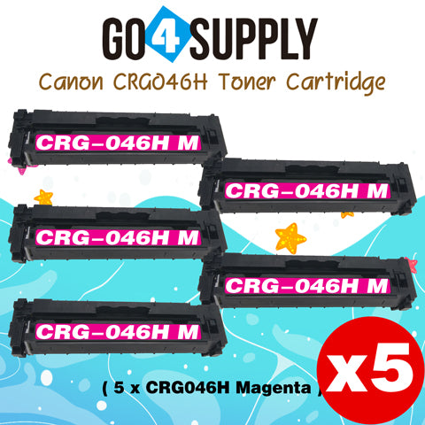 Compatible (High-Yield) Magenta CANON CRG046H Toner Cartridge Used for Color imageCLASS LBP654Cdw/MF735Cdw/MF731Cdw/MF733Cdw, Color i-SENSYS LBP654Cx/653Cdw/MF732Cdw/734Cdw/735Cx; Satera MF731Cdw/LBP654C/LBP652C/LBP651C/MF735Cdw/MF733Cdw