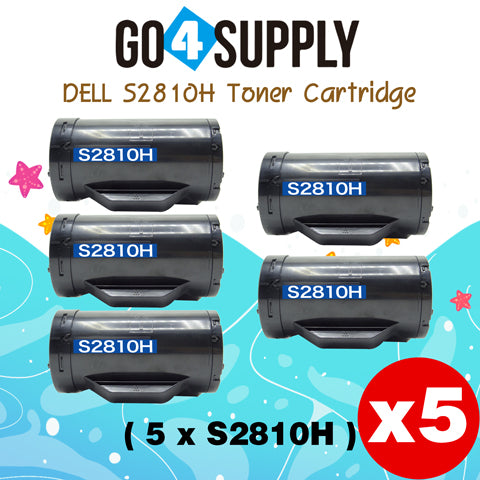 Compatible (6,000 Yield) Dell 2810 593-BBMF 47GMH Toner Cartridge Replacement for S2810dn H815dw S2815dn Printer