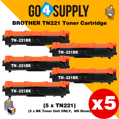 Compatible Black Brother TN221 TN-221 Toner Unit Used for Brother HL-3140CW/ HL-3142CW/ HL-3150CDW/ HL-3152CDW/ HL-3170CDW/ HL-3172CDW/ MFC-9130CW/ MFC-9140CDN/ MFC-9330CDW/ MFC-9340CDW; DCP-9020CDW Printer