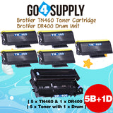 Compatible Combo Set (Drum + Toner) TN460 TN-460 Toner Cartridge with DR400 DR-400 Drum Unit Used for Brother HL1030/1230/1240/1250/1270n/1435/1440/1450; MFC1260/1270/2500/8300/9850 Printer