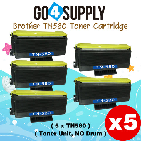Compatible (Toner Only) Black TN-580 TN580 Toner Cartridge Used for Brother HL5240/5250DN/5250DNT/5270/5280DW; MFC8460N/8860DN; DCP8060/8065DN; HL-5340D/5350DN/5380DN/MFC-8480DN Printer