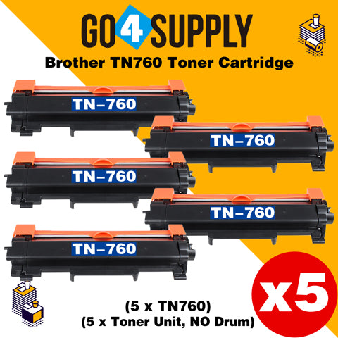 Compatible  Brother TN760 TN-760 Toner Unit Used for DCP-L2550DW, HL-L2350DW, HL-L2370DW, HL-L2370DW XL, HL-L2390DW, HL-L2395DW, MFC-L2710DW, MFC-L2750DW, MFC-L2750DW XL Printer