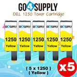 Compatible Yellow Dell 1250/WM2JC Toner Cartridge Replacement for Dell 331-0779 Used for 1250c 1350cnw 1355cn 1355cnw C1760nw C1765nf Printer