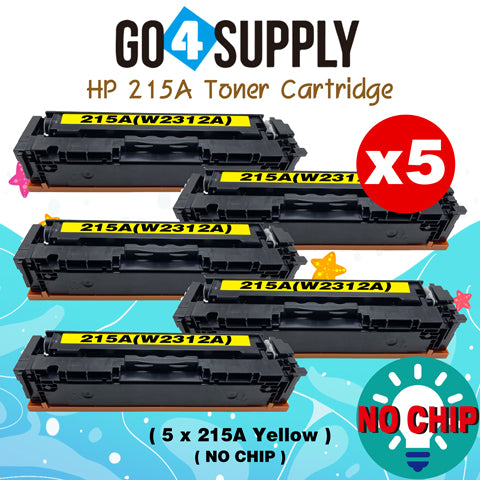 Compatible HP Yellow CF215A W2312A (NO CHIP) Toner Cartridge Used for HP Color LaserJet Pro MFP M183fw/182n/M182nw; Pro M155a/155nw