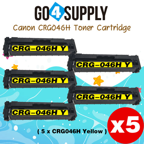 Compatible (High-Yield) Yellow CANON CRG046H Toner Cartridge Used for Color imageCLASS LBP654Cdw/MF735Cdw/MF731Cdw/MF733Cdw, Color i-SENSYS LBP654Cx/653Cdw/MF732Cdw/734Cdw/735Cx; Satera MF731Cdw/LBP654C/LBP652C/LBP651C/MF735Cdw/MF733Cdw