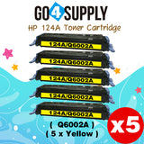 Compatible HP 124A Q6002A Q6001A Q6000A Q6003A Yellow Toner Cartridge to use for Color Laser Jet 1600 2600n 2605dn 2605dtn CM1015mfp CM1017mfp Printers