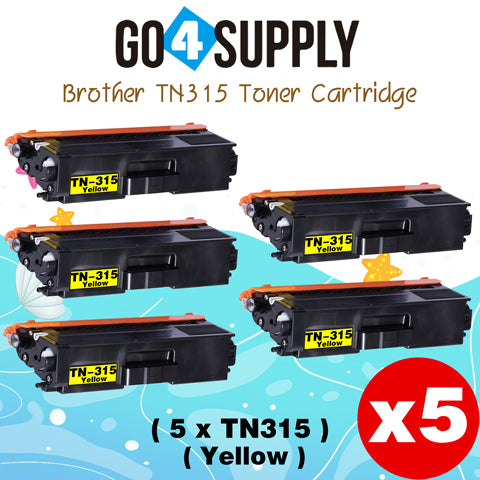 Compatible Brother Yellow TN-315 TN315 Toner Cartridge Used for Brother HL-4140CN HL-4150CDN HL-4570CDWT HL-4570CDW MFC-9460CDN MFC-9560CDW DCP-9055CDN DCP-9270CDN Printers