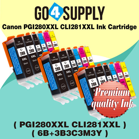 Compatible NO Photo Blue Set Canon PGI280 PGI280XXL PGI-280XXL CLI281 CLI281XXL CLI-281XXL Ink Cartridge PGI280XL PGI-280XL CLI281XL CLI-281XL Used for PIXMA TS702/TR7520/TR8520/TR8620/TS6120/TS6220/TS6320/TS8120/TS8220/TS8320/TS9120/TS9520/TS9521C