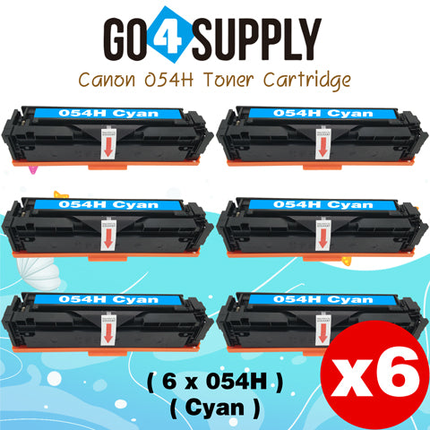Compatible CANON Cyan CRG054H Toner Cartridge CRG-054H Used for i-SENSYS LBP621Cw/LBP623Cw/MF641Cw/MF643Cdw/MF645Cx; Color imageCLASS MF642Cdw/MF641Cw/MF644Cdw/LBP622Cdw