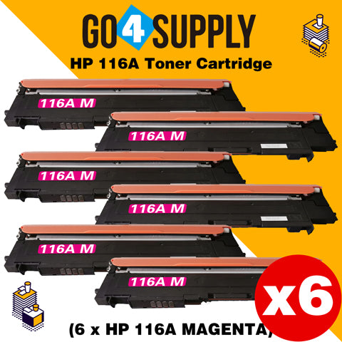 Compatible Magenta HP 116A W2063A Toner Cartridge Used for HP Color Laser MFP 179fnw/ 178nw; Color Laser 150a/ 150w/ 150nw Printer