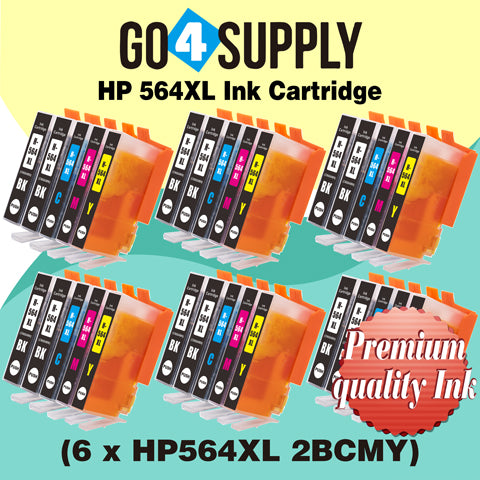 Compatible Set Combo HP 564xl Ink Cartridge Used for Photosmart D5445/D5460/D5463/D5468/C5324/C5370/C5373/C5380/C5383/C5388/C5390/C5393/C6340/C6350/C6380/C6375/B8550/C6324/D5400/D7560 Printer