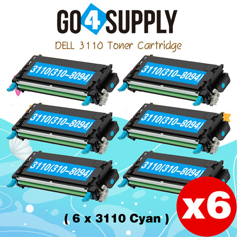 Compatible Cyan Dell 3110 Toner Cartridge Replacement for 310-8094 Used for Dell 3110cn, 3115cn, 3110, 3115 Print