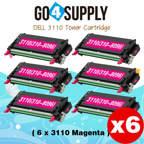 Compatible Magenta Dell 3110 Toner Cartridge Replacement for 310-8096 Used for Dell 3110cn, 3115cn, 3110, 3115 Print