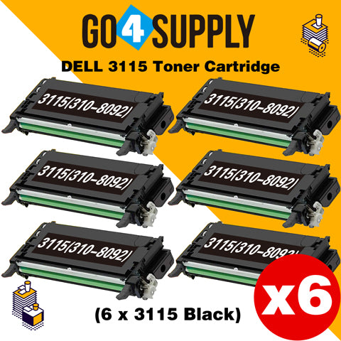 Compatible Black Dell 3115 Toner Cartridge Replacement for 310-8092 Used for Dell 3110cn, 3115cn, 3110, 3115 Print