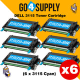 Compatible Cyan Dell 3115 Toner Cartridge Replacement for 310-8094 Used for Dell 3110cn, 3115cn, 3110, 3115 Print