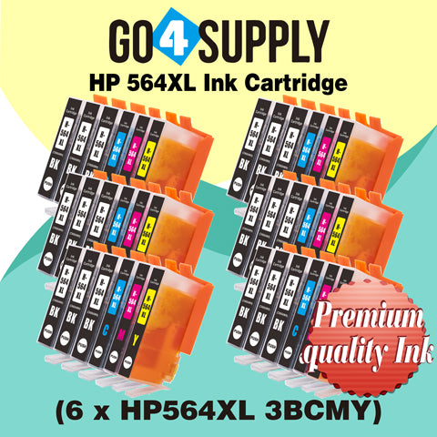 Compatible Set Combo HP 564xl Ink Cartridge Used for Photosmart Plus B209a/ B210a/B210b/B210c/B210d/B210e/Officejet 4610/4620 Printer
