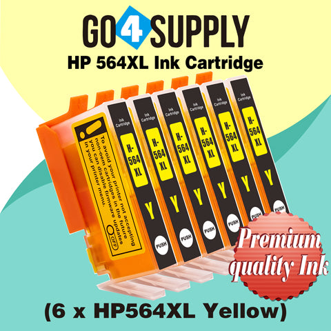 Compatible Yellow HP 564xl Ink Cartridge Used for Photosmart premium C309a/C309g/C309n/C310a/C310b/C310c/C410a/C410b/C410d; Photosmart eStation C510a/Deskjet 3070A/3520/3521/3522/3526 Printer