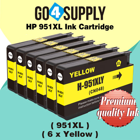 Compatible Yellow HP 951xl Ink Cartridge Used for HP Officejet Pro 251dw/276dw/8100/8600/8610/8620/8630/8640/8650/8660/8615/8616/8625 Printer