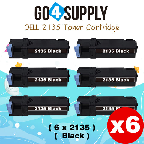 Compatible Dell 2135 330-1389 Black Toner Cartridge Replacement for 2135CN 2130CN Printer