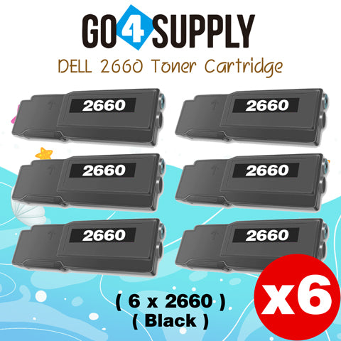 Compatible Dell 2660 Black 593-BBBU 67H2T Toner Cartridge Replacement for C2660dn C2665dnf Printer