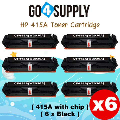 Compatible HP Black W2030A CF415A (WITH CHIP) Toner Cartridge Used for Color LaserJet Pro M454dn/M454dw; MFP M479dw/M479fdn/M479fdw/M454nw; Enterprise M455dn/MFP M480f; Color LaserJet Managed E45028