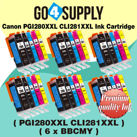 Compatible NO Photo Blue Set Canon PGI280 PGI280XXL PGI-280XXL CLI281 CLI281XXL CLI-281XXL Ink Cartridge PGI280XL PGI-280XL CLI281XL CLI-281XL Used for PIXMA TS702/TR7520/TR8520/TR8620/TS6120/TS6220/TS6320/TS8120/TS8220/TS8320/TS9120/TS9520/TS9521C