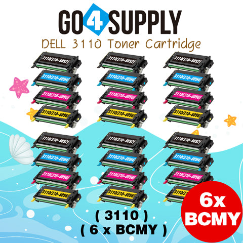 Compatible Dell 3110 Toner Cartridge Replacement for 310-8092, 310-8094, 310-8096, 310-8098 Used for Dell 3110cn, 3115cn, 3110, 3115 Print