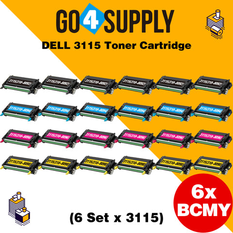 Compatible Dell 3115 Toner Cartridge Replacement for 310-8092, 310-8094, 310-8096, 310-8098 Used for Dell 3110cn, 3115cn, 3110, 3115 Print