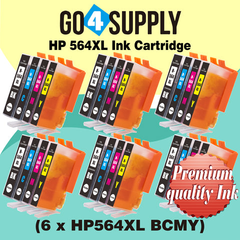 Compatible Set Combo HP 564xl Ink Cartridge Used for Photosmart Plus B209a/ B210a/B210b/B210c/B210d/B210e/Officejet 4610/4620 Printer