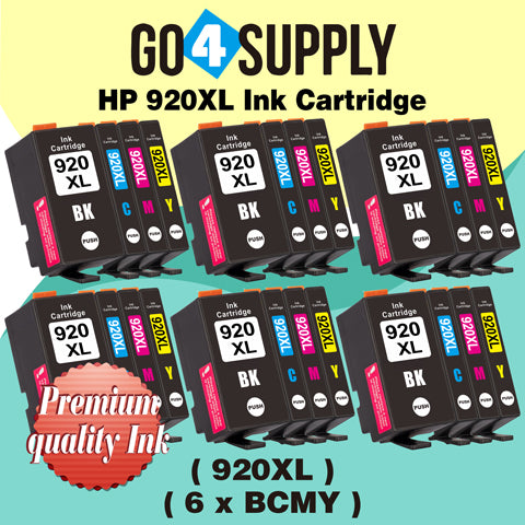 Compatible Set HP 920xl (BCMY) Ink Cartridge Used for HP Officejet 6000 /6500 /6500 Wireless/6500A /7000/7500/7500A Printers
