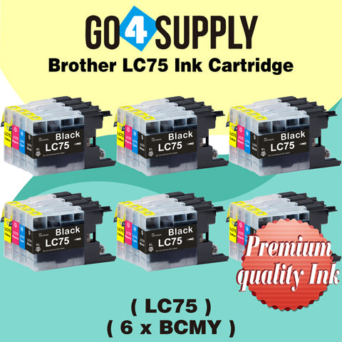 Compatible Set Combo Brother 75xl LC75 LC75XL Ink Cartridge Used for MFC-J6910CDW/J6710CDW/J5910CDW/J825N/J955DN/J955DWN/J705D/J705DW/J710D/J710DW/J810DN/J810DWN/J825DW/J840N/J625DW/J860DN/J860DWN/J960DN-B/J960DN-W/J960DWN-B/J960DWN-W Printer