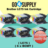 Compatible Set Combo Brother 75xl LC75 LC75XL Ink Cartridge Used for MFC-J432W/J430W/J6910DW/J6710DW/J5910DW/J6510DW/J435W/J835DW/J280W/J425W; DCP-J525N/J540N/J740N/J925N/J525W/J725DW/J925DW/J940N-B/J940N-W Printer