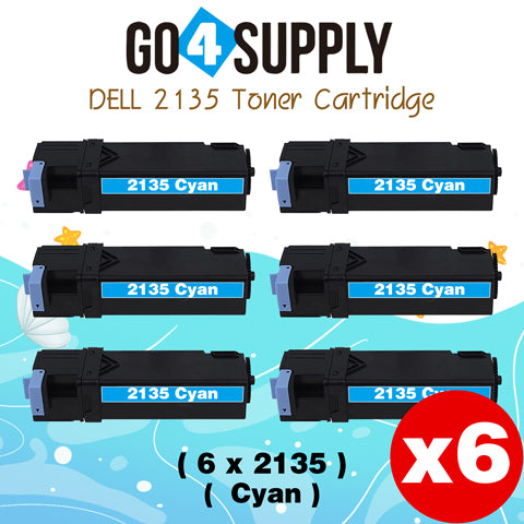Compatible Dell 2135 330-1390 Cyan Toner Cartridge Replacement for 2135 2130 Printer