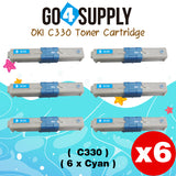 Compatible Oki Type C17 C330 (Cyan) Toner Cartridge to use for C330DN C530DN MC361 MC362W MC561 MC562W MFP MC352DN Printers