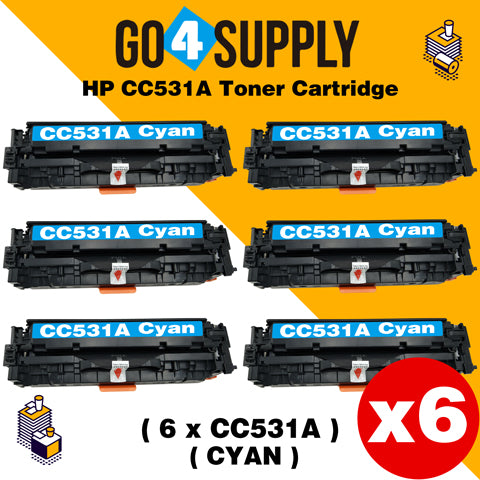 Compatible Cyan HP 531 CC531A 531A Toner Cartridge Used for HP Color laserJet CP2020/ 2024/ 2025/ 2026/ 2027/ 2024n/ 2024dn/ 2025n/ 2025dn/ 2025x/ 2026n/ 2026dn/ 2027n/ 2027dn; CM2320 MFP Series Printer