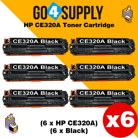 Compatible HP Black CE320A Toner Cartridge Used for HP LaserJet CP1521/1522/1523/1525n; Pro CP1525/1526/1527/1528nw; Pro CM1411/1412/1413/1415fn; Pro CM1415/1416/1417/1418fnw Printer