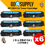 Compatible Cyan HP 411 CE411A 411A Toner Cartridge Used for HP Laserjet Enterprise 300 color M351/ MFP M375nw; 400 color M451nw/M451dn/M451dw/ MFP M475dn/M475dw Printer