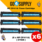 Compatible Cyan HP 411A CF411A Toner Cartridge Used for Color LaserJet Pro M452dw/452dn/452nw, Color LaserJet Pro MFPM477fnw/M477fdn/M477fdw, Color LaserJet Pro MFP M377dw Printers