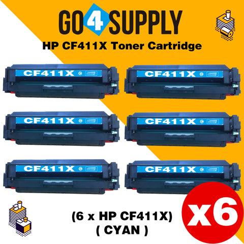 Compatible Cyan HP 411X CF411X Toner Cartridge Used for Color LaserJet Pro M452dw/452dn/452nw, Color LaserJet Pro MFPM477fnw/M477fdn/M477fdw, Color LaserJet Pro MFP M377dw Printers