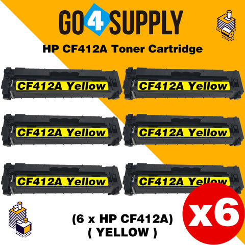 Compatible Yellow HP 412A CF412A Toner Cartridge Used for Color LaserJet Pro M452dw/452dn/452nw, Color LaserJet Pro MFPM477fnw/M477fdn/M477fdw, Color LaserJet Pro MFP M377dw Printers